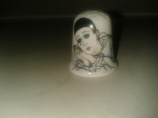 Vintage Pierrot clown thimble. Peter Gosling . (A8)