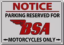 BSA,NOTICE PARKING RESERVED