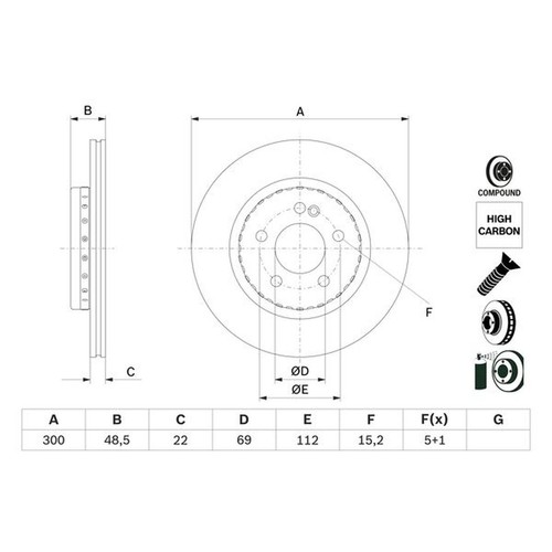 Brake discs vented for - brake,