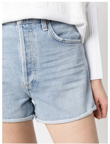 Agolde parker long denim - long, jean