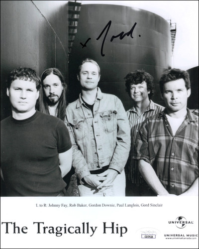 Gord downie signed autograph - gord,