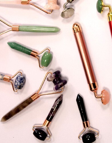 Gemstone face jawline roller - gemstone,