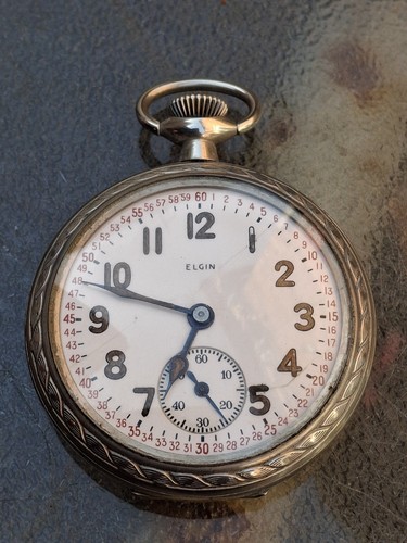 Antique elgin gents pocket - antique,
