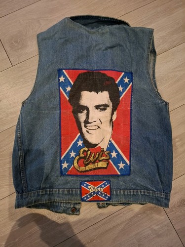 Denim vest jacket sleeveless - denim,