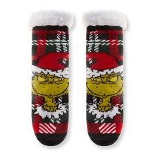 The Grinch Fuzzy Slipper Socks