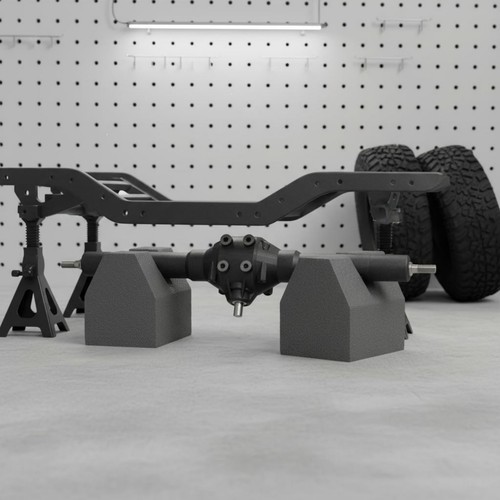 Model car rear axle gearbox - model,