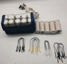Remington Express Set 15 Vtg Travel Heated Rollers Curlers Clips H-1010 Hair