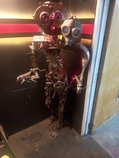 T Robot T-8000 - Life size Metal Sculpture  Johnny number 5 Terminator