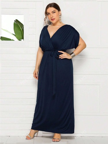 Plus solid surplice neck - solid,