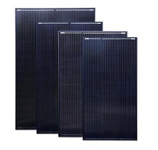 Black Solar Panels 100-250w Premium Mono PV Photo-voltaic Panel Boat Caravan