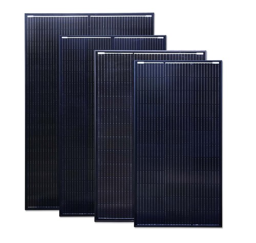 Black solar panels - black,