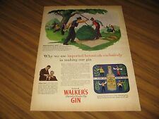 1946 Print Ad Hiram Walker Gin