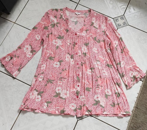 Cotton traders pretty coral - cotton,