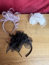 Fascinator Fascinators with Headband Wedding Ladies Day Races Classic Lilac x 3