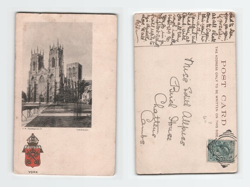 Vintage postcard york minster - vintage,