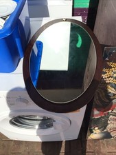 Mid Century Oval Wall Mahogany