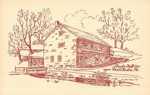 Postcard strode s mill - pa:, strode's