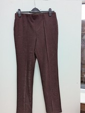 Nina Leonard Lurex Narrow Leg