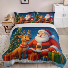 Santa Claus Sleigh Red Suit