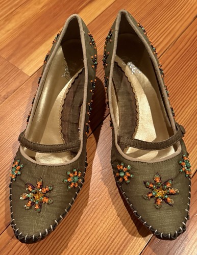 Jill olive raw silk - olive, look