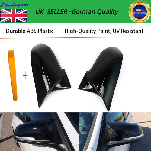 Gloss black wing mirror - black,