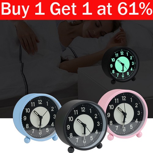 Silent bedside alarm - bedside, clock