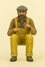 Seated Tug Boat Captain Scale