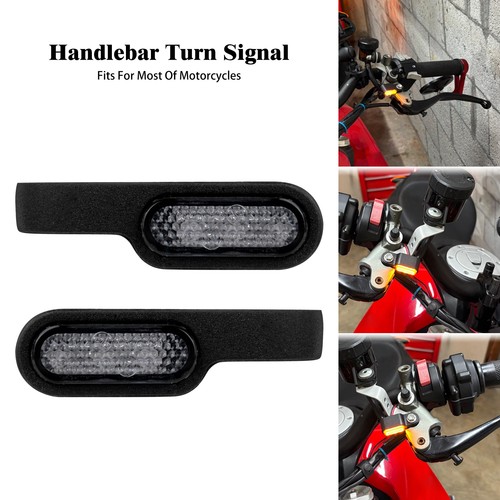 Black handlebar led turn - black,