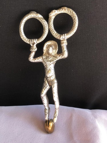 Vintage silver metal - metal, monkey