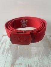 Vintage stussy Red Canvas belt Genuine