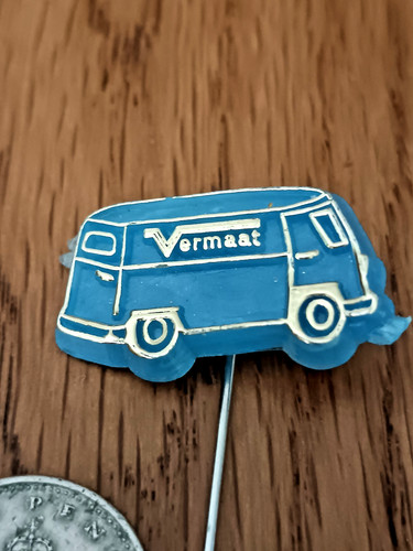 Vintage blue campervan - blue,