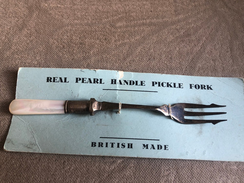 Vintage pearl handle pickle - vintage,