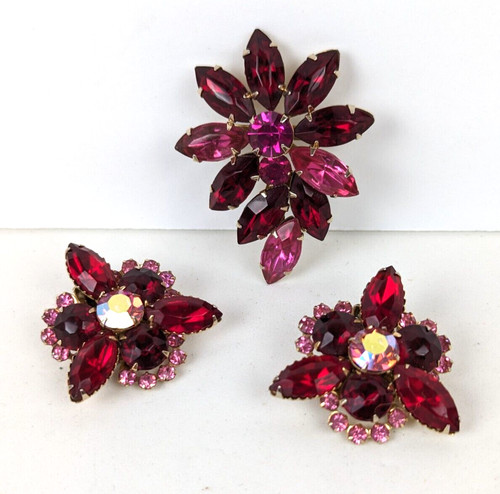 Vintage ruby red hot pink - &,
