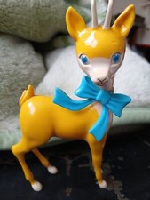 Vintage Plastic Collectible Babycham Deer , Retro, Cute