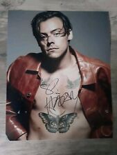 RARE HARRY STYLES ONE DIRECTION SIGNED 10 X 8 AUTOGRAPHED STUNNING PHOTO....REAL