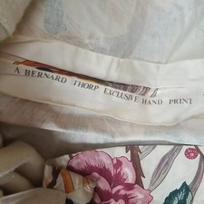 Vintage Bernard Thorp Curtain Lined Floral Pattern Frilled Drape 1 piece 4.7kg