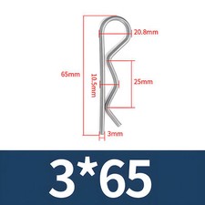 R CLIPS STAINLESS STEEL 304 A2