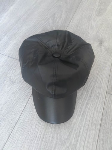 Black faux leather - black,