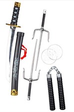 Ninja Kids Weapon Set Sword, Nunchucks, etc Prop Halloween Fancy Dress Accessory