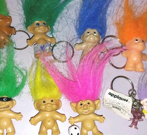 Vintage troll dolls keyrings - vintage,