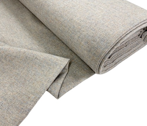 Grey wool fabric - wool, haze'