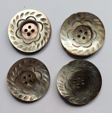 Vintage carved Floral 4 x