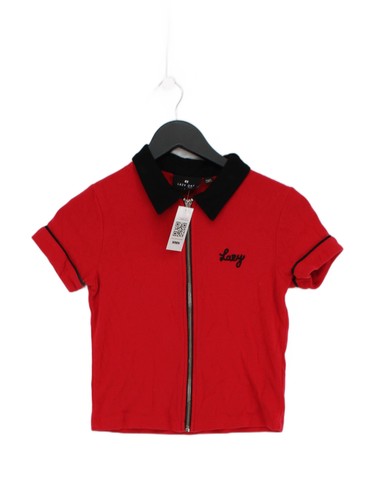 Lazy oaf women polo 8 - 8, red