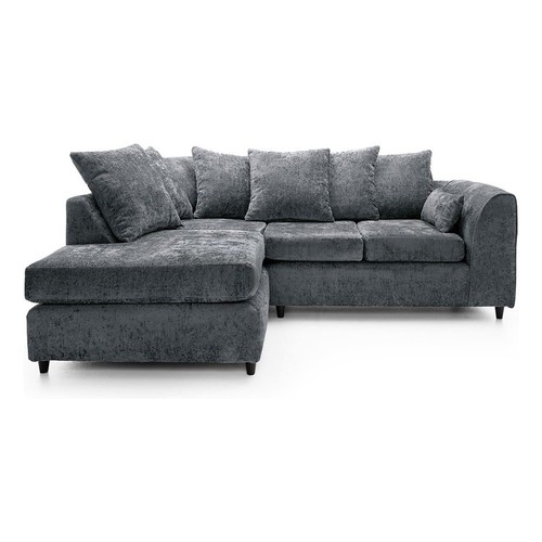 Grey alaska fabric corner sofa - corner,