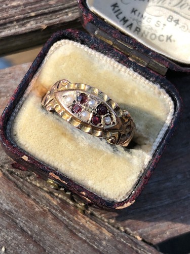 Antique victorian garnet - garnet, x