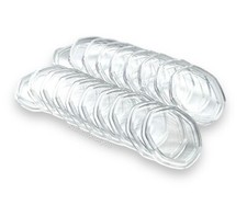 50p clear coin cases - coin,