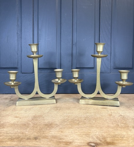 Vintage three arm brass - three-arm,