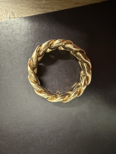 9ct solid gold pinky ring - 9ct, size