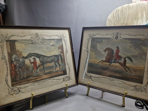 Antique pair 1800s - , engraving