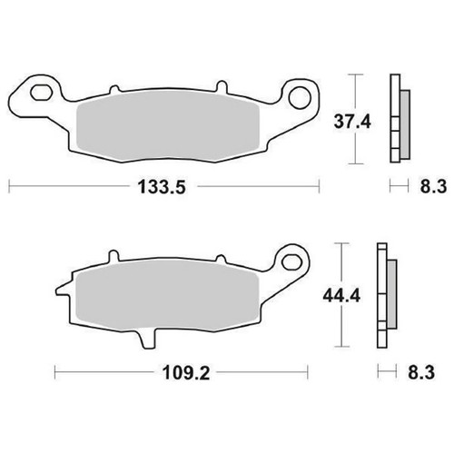 Brake pads sbs 704hf - brake, for